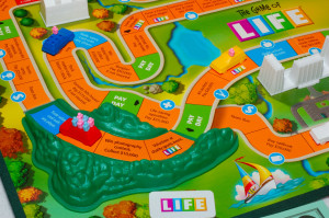 Game of Life Playing Board is a metaphor for physical reality