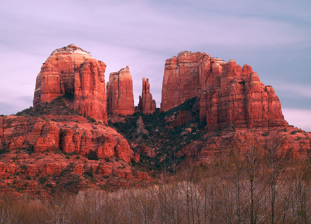 Beautiful sunset picture of Sedona, Arizona