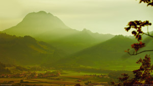 epic mountain landscape