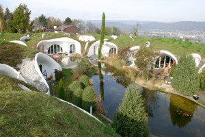 Underground hobbit home Eco Village in switzerland