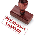 Stamp saying permission granted which is your permission slip to be who you choose to be