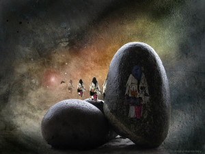 Native American Chief transforming himself by transforming his beliefs