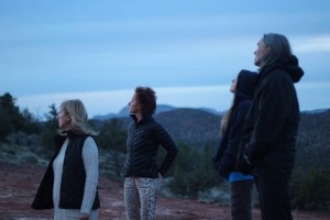 Sedona Community Members looking to the sky