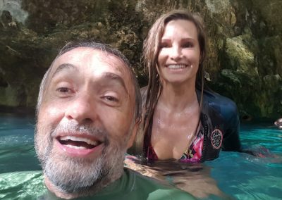 Kirk and Sandra in Cenote