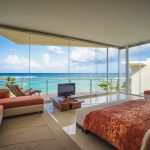 Villa Gauguin BR 1 Master bedroom has ocean views, private bath and balcony